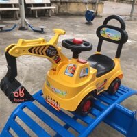 Xe cẩu máy xúc chòi chân phát nhạc 2in1 cho bé yêu BIG SIZE