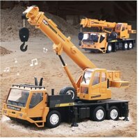 Xe cẩu móc nâng hàng điều khiển từ xa có mô hình xe tỉ lệ 1:24 có âm thanh và đèn