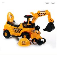 Xe cẩu xe máy xúc nhựa cho bé