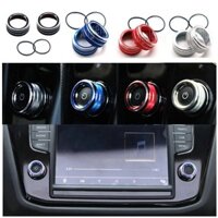 Xe CD Âm Thanh Stereo Điều Khiển Âm Lượng Núm Vòng Bao Viền Miếng Dán Cho VW Volkswagen Tiguan Passat B8 Atlas golf mk7 jetta mk7