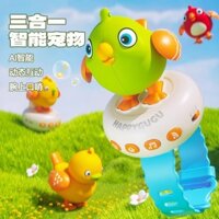 xe chim mồi Đồng hồ đồ chơi trẻ em Gugu Bird thông minh AI, điều khiển bằng giọng nói, cảm biến, học tập sớm, đổi màu, còi nói chuyện
