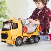 Xe chở bê tông cỡ lớn siêu to chạy đà đồ chơi trẻ em màu VÀNG CAM