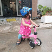 Xe chòi chân 4 BÁNH TỰ CÂN BẰNG cho bé, xe bọc yên êm ái, khung xe chắc chắn, cho bé từ 1 - 5 tuổi