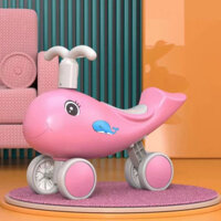 Xe chòi chân cá heo 3 bánh cho bé từ 1-2 tuổi có nhạc