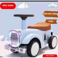 Xe chòi chân cho bé hình xe ô tô chòi chân 3 màu xanh hồng kem
