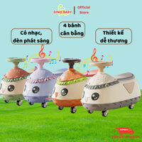 Xe chòi chân cho bé, xe TỰ CÂN BẰNG 4 BÁNH, xe có ĐÈN, NHẠC, cho bé từ 1 ĐẾN 3 TUỔI, DINOBABY
