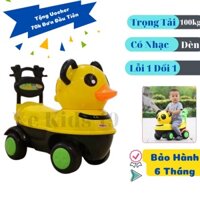 Xe chòi chân con vịt vàng, Xe chòi hình chú vịt có nhạc, có đèn led cho bé