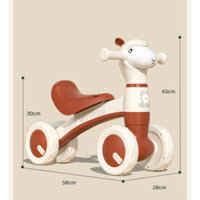 Xe chòi chân cừu baby mẫu mới có nhạc đèn cho bé từ 1-4 tuổi.
