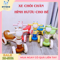 Xe Chòi Chân Hình Hươu Cho bé 1- 3 Tuổi Có Nhạc Có Đèn, Xe Đồ Chơi VẬn Động Cho Bé Giữ Thăng Bằng