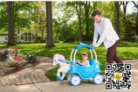 Xe chòi chân ngựa nữ hoàng Baby  Mầu xanh Size 95.8x109.2x50.8 Cm nhập khẩu chính hãng dành cho bé gái đáng yêu