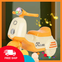Xe chòi chân VesPa cho bé 2-3 tuổi có nhạc có đèn kiểu giáng sang trọng