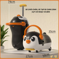 XE CHÒI CHÂN, XE TẬP ĐI MẪU CHIM CÁNH CỤT, KIỂU DÁNG VALI KÉO CHO BÉ TỪ 9 THÁNG TRỞ LÊN