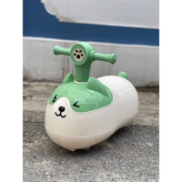 XE CHÒI ĐẠU PHỘNG HÌNH MÈO CUTE CÓ ĐÈN VÀ NHẠC CHO BÉ