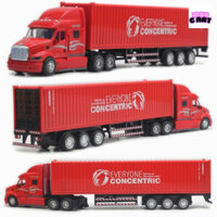 Xe công te nơ, xe kim loại , xe mô hình container, kích thước Xe mô hình đầu kéo container vận chuyển - Thông số sản phẩ