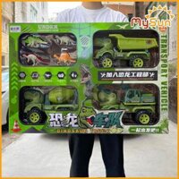 Xe công trình xe ô tô khủng long đồ chơi mô hình xe ben xe cần cẩu xe cần cầu bồn trộn cho bé