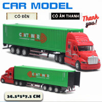 xe container, xe hợp kim, đồ chơi xe công te nơ, container mô hình, container đồ chơi 35*6*8 cm