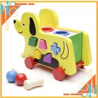 Xe cún kéo thả hình đập bóng. Đồ Chơi Thông Minh an toàn cho bé trai năng động.