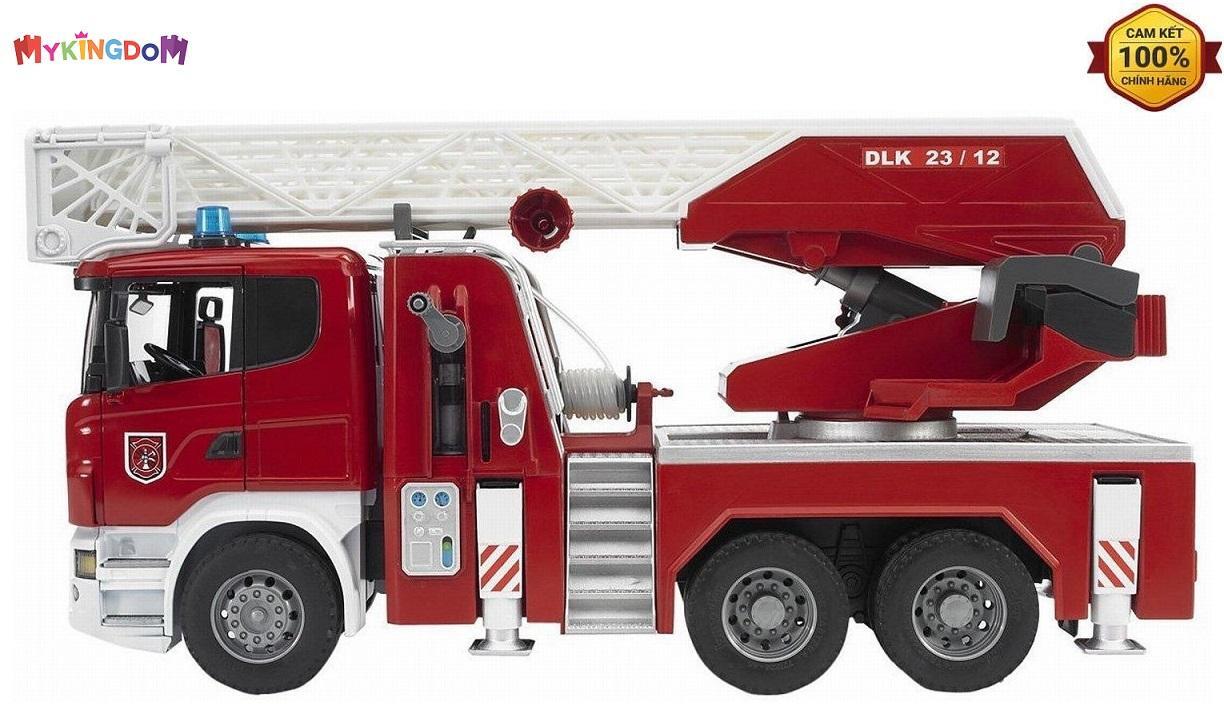 Mô hình xe cứu hỏa thang xoay Bruder BRU03590