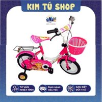 Xe đạp 12 inch trẻ em NCL, xe đạp trẻ em có 2 bánh phụ, xe đạp nhựa chợ lớn cho bé 3-6 tuổi, xe đạp tập lái