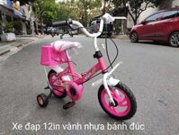 xe đạp 12 inch vành nhựa bánh đúc