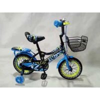 XE ĐẠP 2 KHUNG GIỎ SẮT CHO BÉ TRAI ( từ 2,5 - 6,5 tuổi)