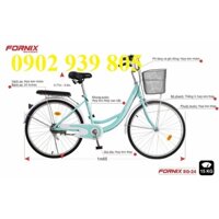 XE ĐẠP 24 INCH NỮ FORNIX - LHệ Gian Hàng để nhận KM Ạ