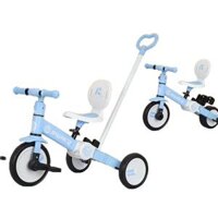 Xe đạp 3 bánh cho bé cao cấp xe chòi chân thăng bằng xe đẩy có cán đẩy trẻ em 3in1 cho bé 1-5 tuổi