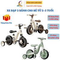 Xe đạp 3 bánh cho bé từ 2 đến 5 tuổi Xe chòi chân thăng bằng có bàn đạp khung thép dành cho trẻ em