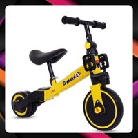 Xe đạp 3 bánh cho bé từ 2 đến 5 tuổi sport Xe chòi chân thăng bằng có bàn đạp điều chỉnh độ cao yên xe DOCHOI_BIBI