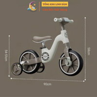 Xe đạp 3 bánh cho bé từ 2 đến 5 tuổi Xe chòi chân thăng bằng có bàn đạp khung thép dành cho trẻ em