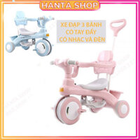 Xe Đạp 3 Bánh Có Cần Đẩy Có Thể Phát Nhạc 688 Cho Bé