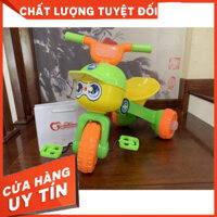 Xe đạp 3 bánh con kiến bánh phát sáng có đèn,giữ thăng bằng cho bé tập đi, xe đồ chơi cho bé