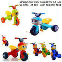 Xe đạp 3 bánh con kiến bánh phát sáng có đèn,giữ thăng bằng cho bé tập đi, NTNTN SMBG001