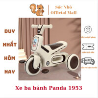 Xe đạp 3 bánh gấu Panda 5188 có nhạc có đèn cho bé - xe ba bánh mẫu mới