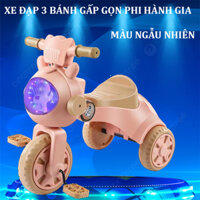 Xe Đạp 3 Bánh Phi Hành Gia Cho Bé Từ 2-5 Tuổi, Xe Chòi Chân Cho Bé Gấp Gọn Có Đèn Nhạc
