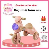 Xe Đạp 3 Bánh Phi Hành Gia cho bé có bàn đạp nhạc có đèn gấp gọi được khi đi chơi