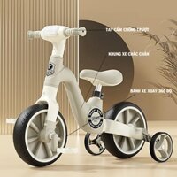 Xe đạp 4 bánh có nhạc đèn phát sáng cho bé từ 1 đến 5 tuổi. Xe chòi chân cân bằng 3 in 1 cho trẻ em có bàn đạp