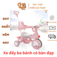 Xe đạp ba bánh cho bé từ 1 đến 3 tuổi có cần đẩy phát nhạc sinh động DUMBO STORE