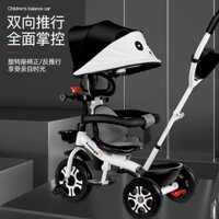 Xe đạp ba bánh cho trẻ em từ 1-3-6 tuổi, xe đạp đạp cho bé gái và bé trai, xe đẩy trẻ nhỏ, xe đạp có ghế xoay