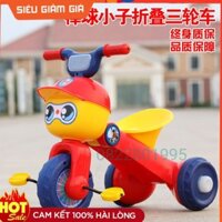 XE ĐẠP BA BÁNH CON KIẾN ⚡SIÊU ĐẸP⚡ XE BA BÁNH CON KIẾN GẤP GỌN - CÓ NHẠC VÀ ĐÈN
