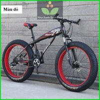 Xe đạp bánh béo MAQISI 26inch 7 tốc độ khung lớn phanh đĩa đôi, xe đạp thể thao bánh béo cao cấp