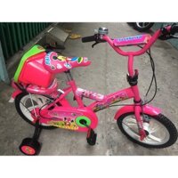 xe đạp bé gái từ 3-6 tuổi màu hồng có chuông có chuông bánh 12 inch hoặc 14 inch và nhiều mẫu khác