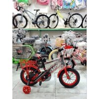 Xe đạp bé trai 12inch 2_5tuoi xe đạp trẻ em trai tập đi có bánh phụ