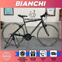 XE ĐẠP BIANCHI ROMA 4 NHẬT BÃI THƯƠNG HIỆU Ý KHUNG NHÔM MÀU ĐEN TINH TẾ