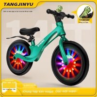 Xe đạp cân bằng trẻ em mới, xe đạp hai bánh không chân, xe trượt cho bé 2-8 tuổi, hợp kim magie 12