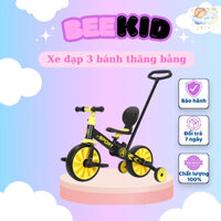 Xe đạp cho bé cao cấp BEEKID kiêm xe đẩy và xe thăng bằng 3in1 khung kim loại cao cấp, xe ba bánh cho bé- MK23032