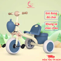 Xe đạp cho bé CÓ GIỎ ĐỰNG ĐỒ CHƠI, xe đạp trẻ em 3 bánh, xe đạp 3 bánh cho bé từ 2 - 6 tuổi