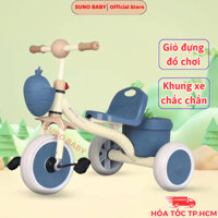 Xe đạp chòi chân 3 bánh, Xe đạp cho bé CÓ GIỎ ĐỰNG ĐỒ CHƠI, xe đạp cho bé từ 2 - 6 tuổi, SUNO