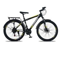 Xe đạp địa hình Fornix F26, khung sườn hợp kim thép Cao Cấp, Trọng lượng 18.5kg, Vòng bánh 26in, màu Trắng Vàng Đen