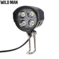 Xe Đạp Điện ABS 4 Đèn Pha LED 12W Chống Nước Kèm Còi Khi Lái Xe (Sẵn Sàng)